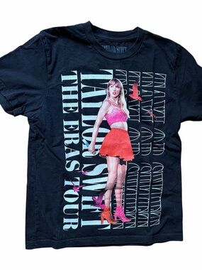 Taylor Swift The Eras Tour T-Shirt Kids Youth Small Black Official Concert Tee